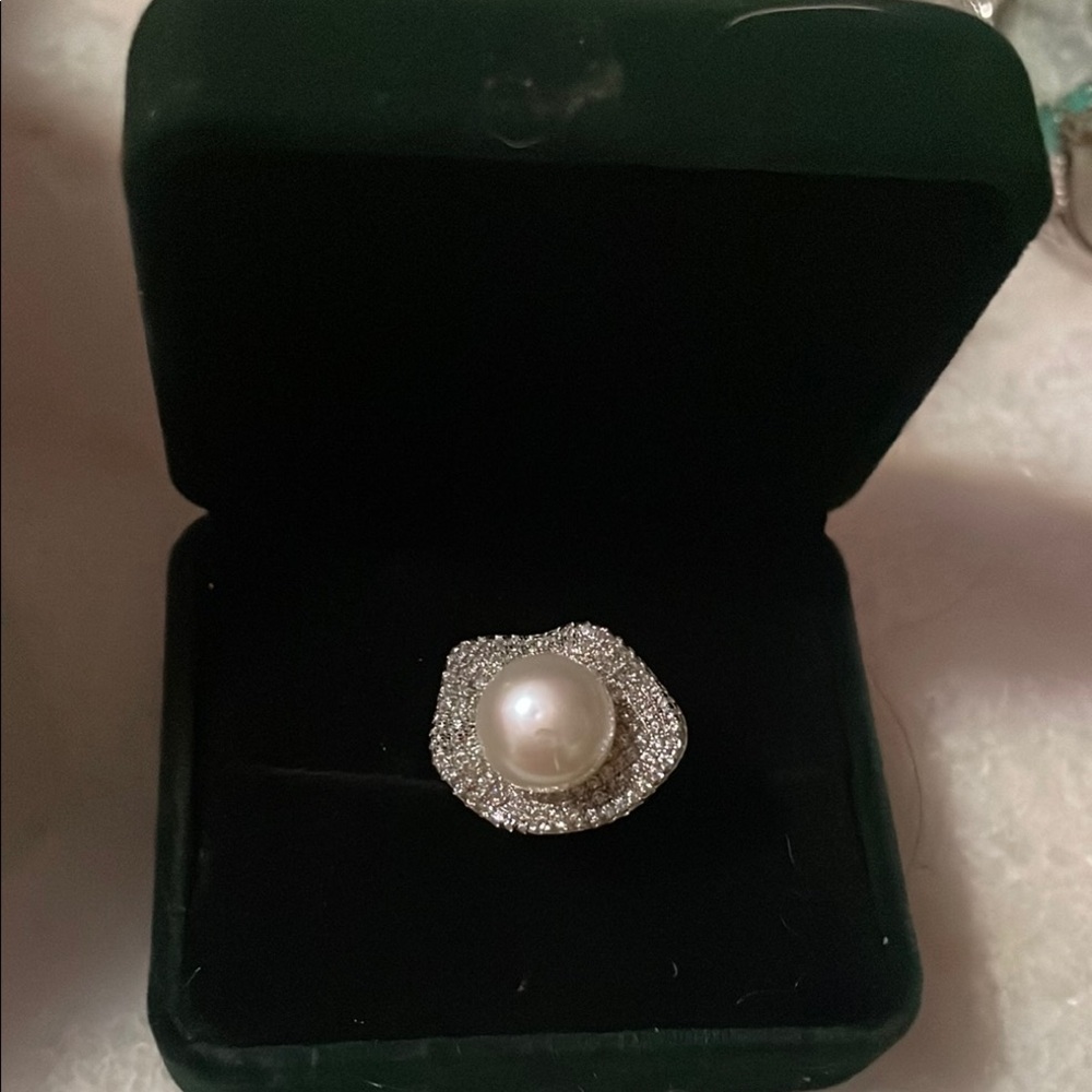 Freshwater Pearl  Silver Ring